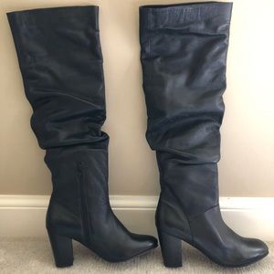 Seychelles Larimar leather over the knee boot